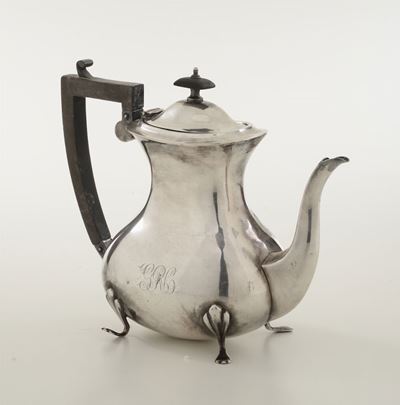 Caffettiera in Metallo Argentato, Inghilterra XIX Secolo