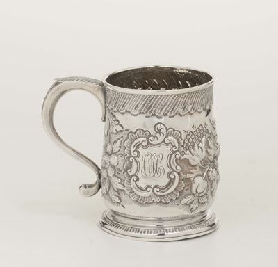Boccale in Argento, Londra, 1899, Orafo Is, Iscrizione sul Fondo