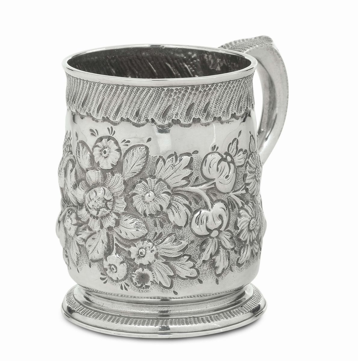 Boccale in Argento, Londra, 1899, Orafo Is, Iscrizione sul Fondo