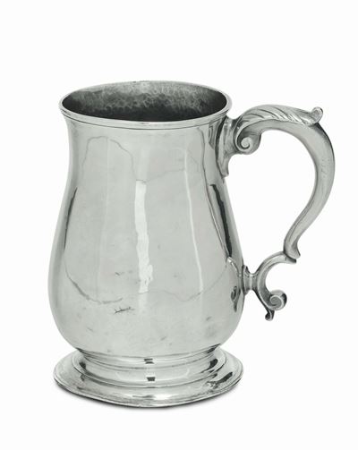 Boccale in Argento, Londra, 1739, Orafo Geo Hunter, Gh