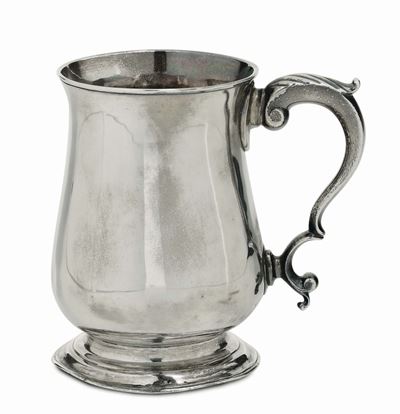 Boccale in Argento, Londra, 1771-1772 Orafo Thos Wynne, Tw