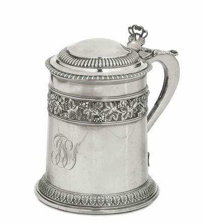 Tankard in Argento, Londra, 1815, Orafo W.e.
