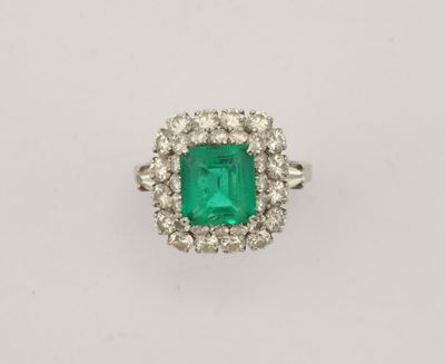 Bulgari, Anello con Smeraldo Colombia e Diamanti