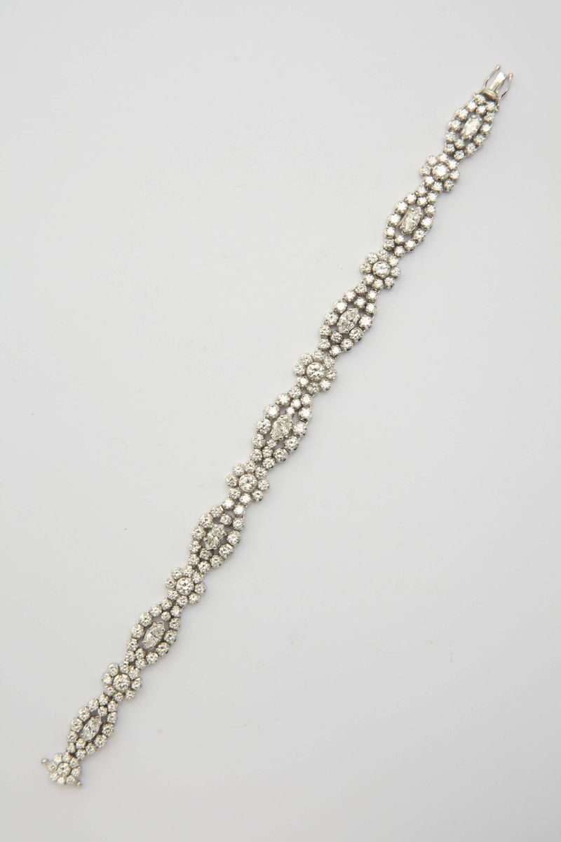 A diamond and gold bracelet  - Auction Fine Jewels - I - Cambi Casa d'Aste