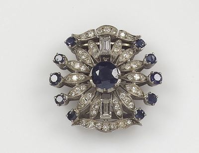 Fermezza con Diamanti e Zaffiri