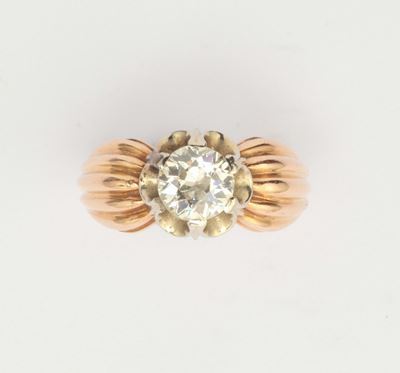Anello con Diamante di Ct 1,00