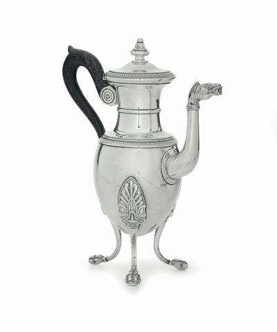Caffettiera in Argento Impero