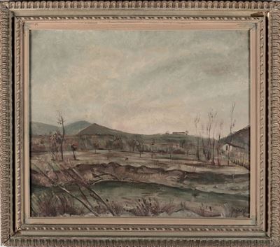 Eso Peluzzi (1894-1985), Attribuito Asulle Rive del Bormida, 1937