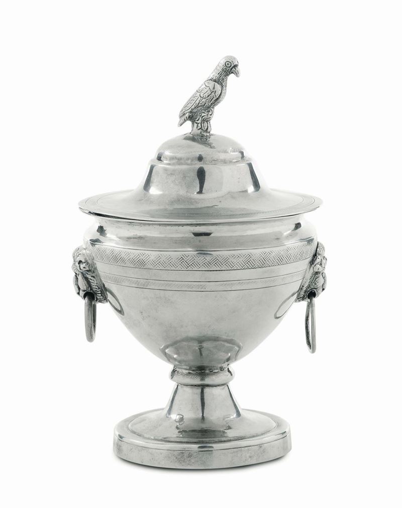 Zuccheriera in argento, Napoli inizio XIX secolo  - Auction Italian and European Silver Collection  - II - Cambi Casa d'Aste