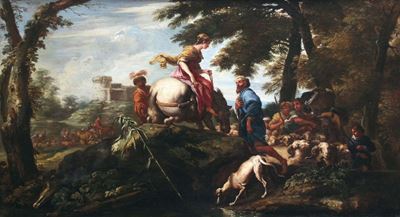 Giovanni Benedetto Castiglione Detto il Grechetto (genova 1609 - Mantova 1664) Attribuito Arebecc...