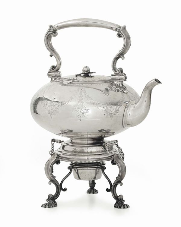 Samovar in argento, Inghilterra XVIII secolo