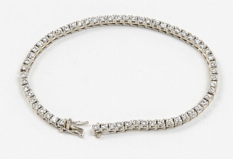 A diamond line bracelet  - Auction Fine Jewels - I - Cambi Casa d'Aste