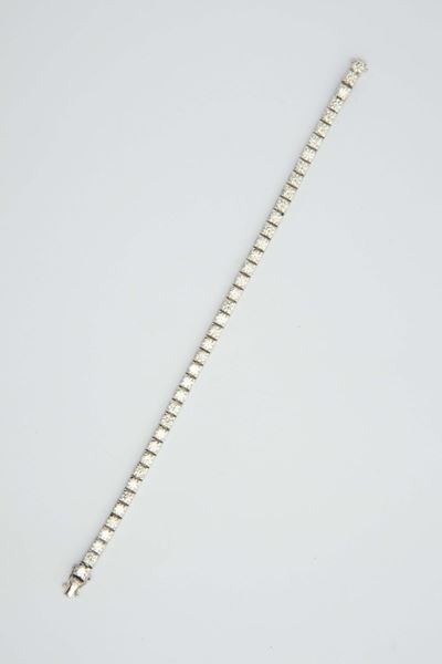 Braccialetto con 48 Diamanti per Ct 9,88 Circa