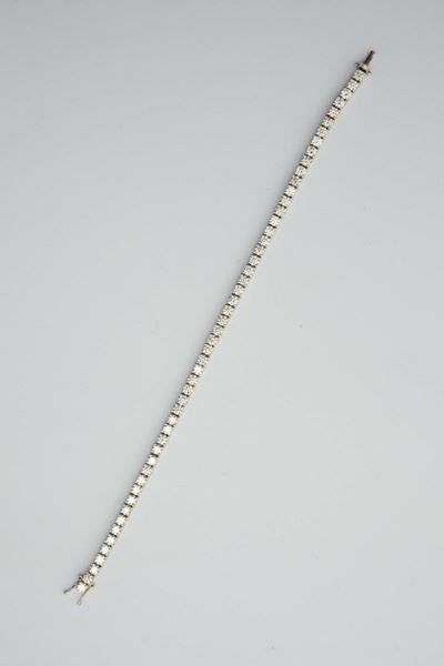 Braccialetto con 58 Diamanti per Ct 6,20 Circa