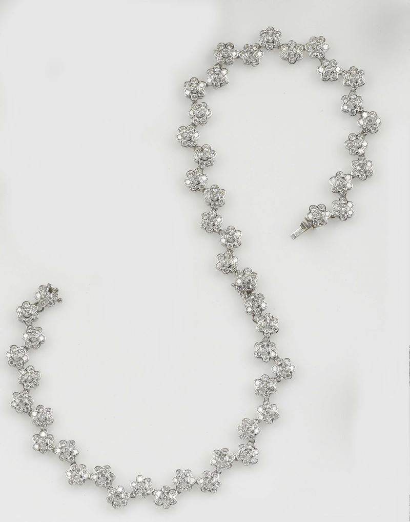A diamond necklace. Dividible in two separate bracelets  - Auction Fine Jewels - Cambi Casa d'Aste