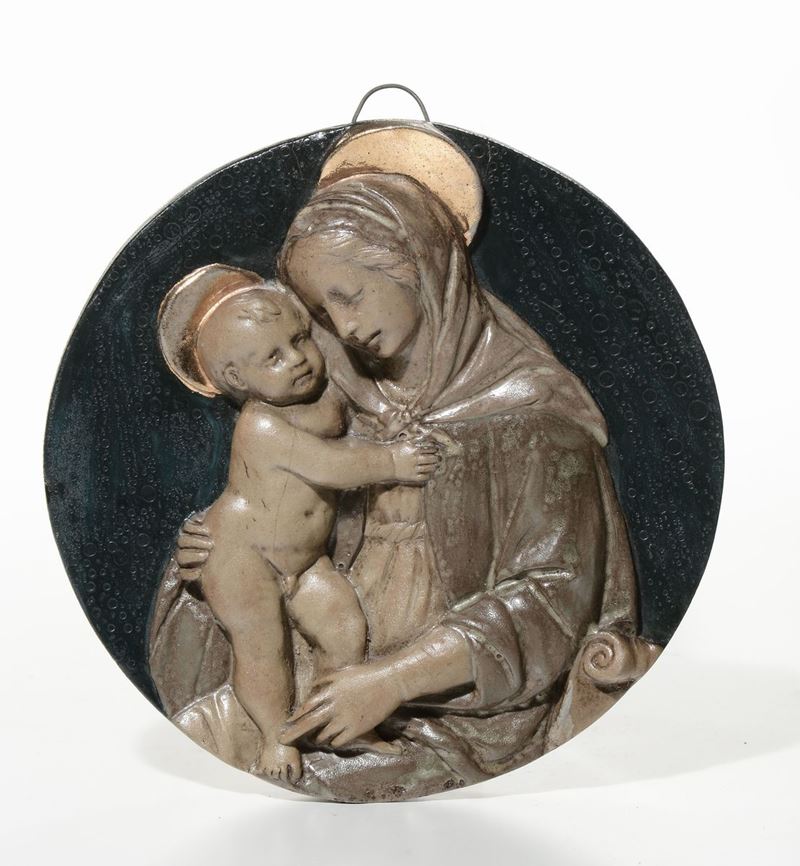 Chini & C - Fornaci S. Lorenzo Madonna con Bambino  - Auction 20th Century Decorative Arts - II - Cambi Casa d'Aste