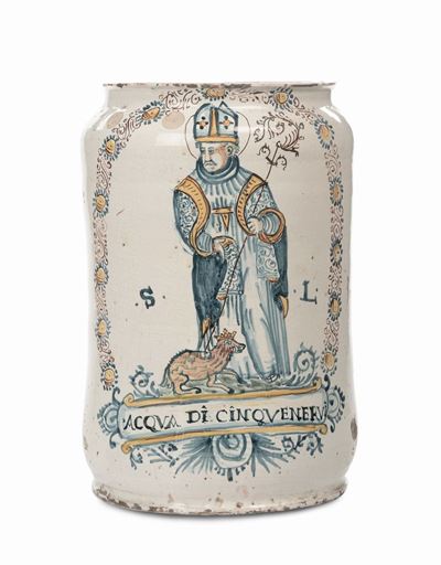 Grandi Albarello in Maiolica, Castelli XVIII Secolo
