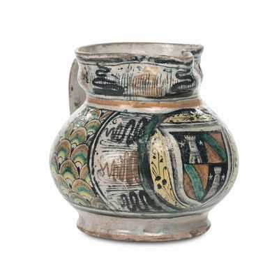 Piccola Brocca in Maiolica, Montelupo XVII Secolo