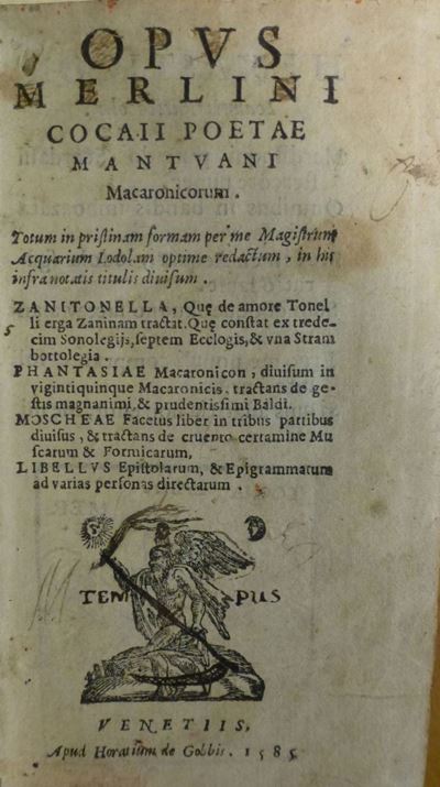 Teofilo Folengoopus Merlini Cocai Poetae Macaronicorum..