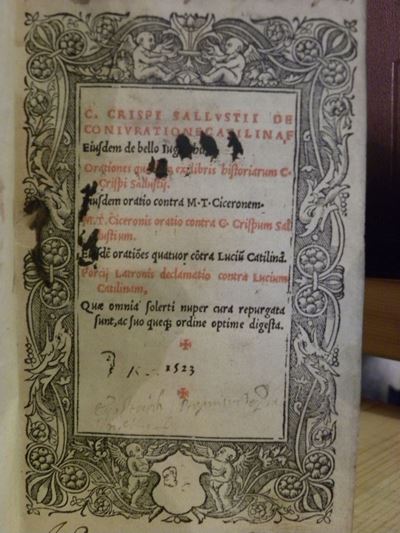 Gaius Crispus Sallustiusc. Crispi Sallustii De Coniuratione Catilinae..