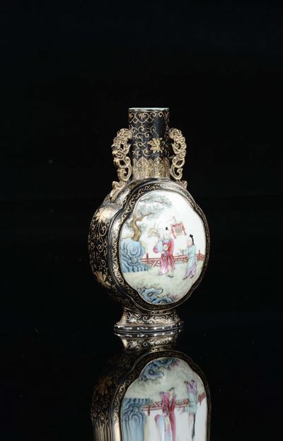 Vaso in porcellana Famiglia Rosa, Cina, Dinastia Qing, fine XIX secolo