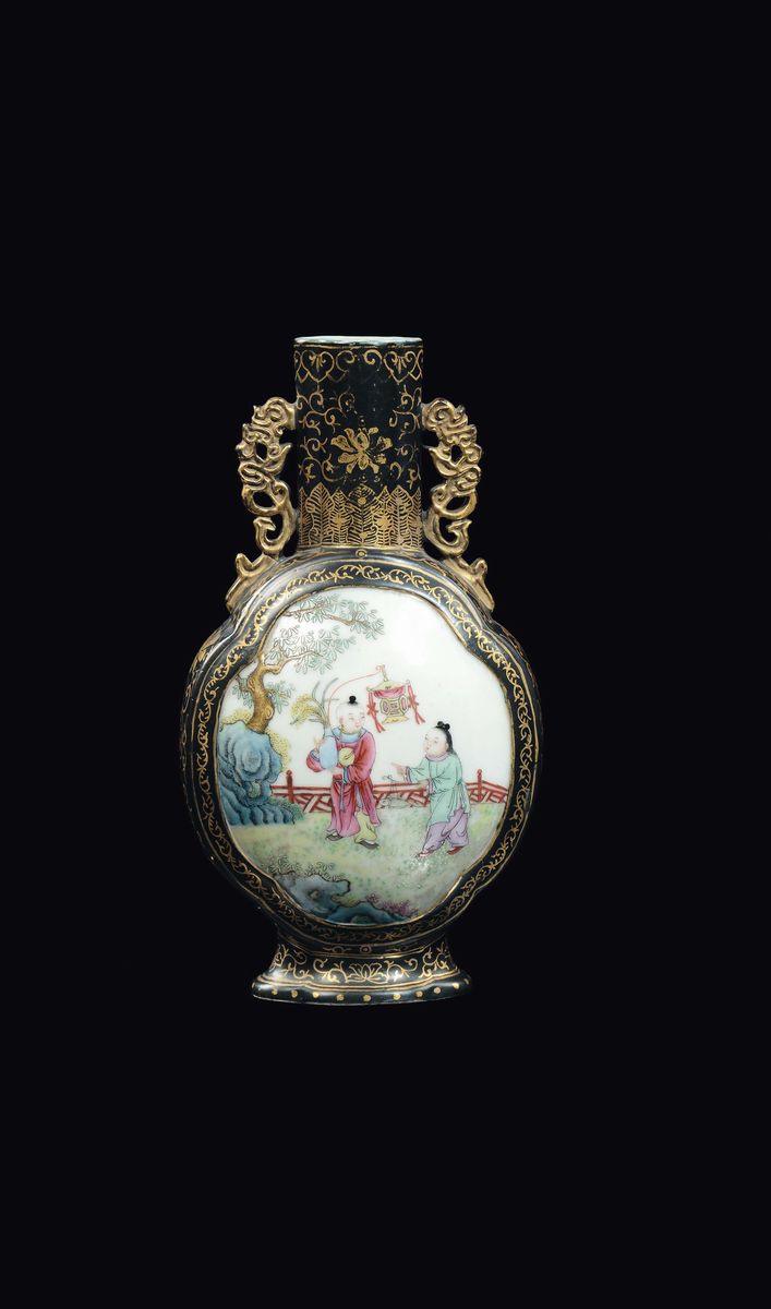 Vaso in porcellana Famiglia Rosa, Cina, Dinastia Qing, fine XIX secolo