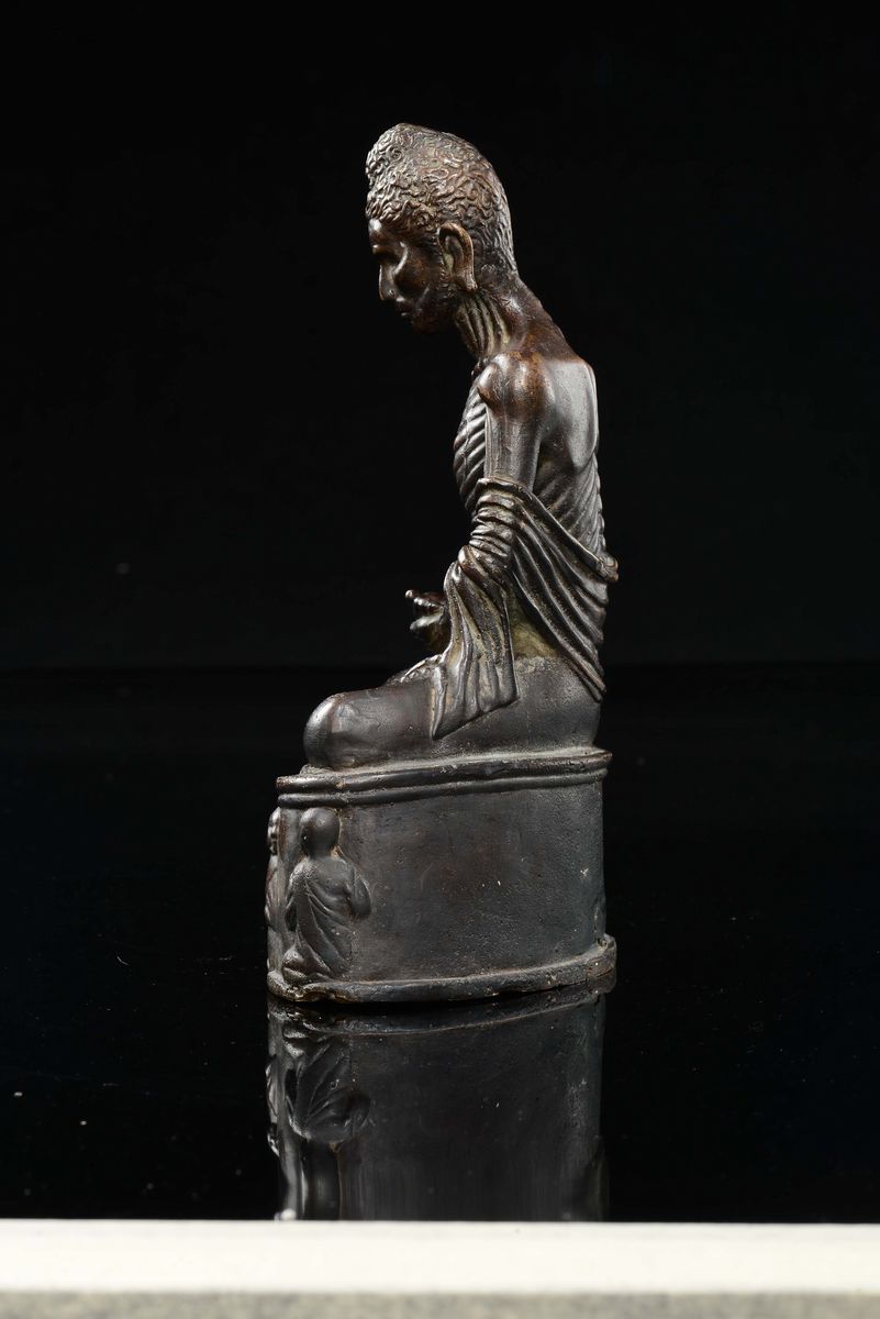 Figura di Buddha, bronzo, Thailandia, inizio XIX secolo