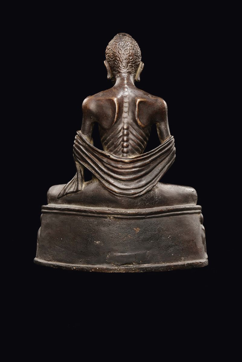 Figura di Buddha, bronzo, Thailandia, inizio XIX secolo