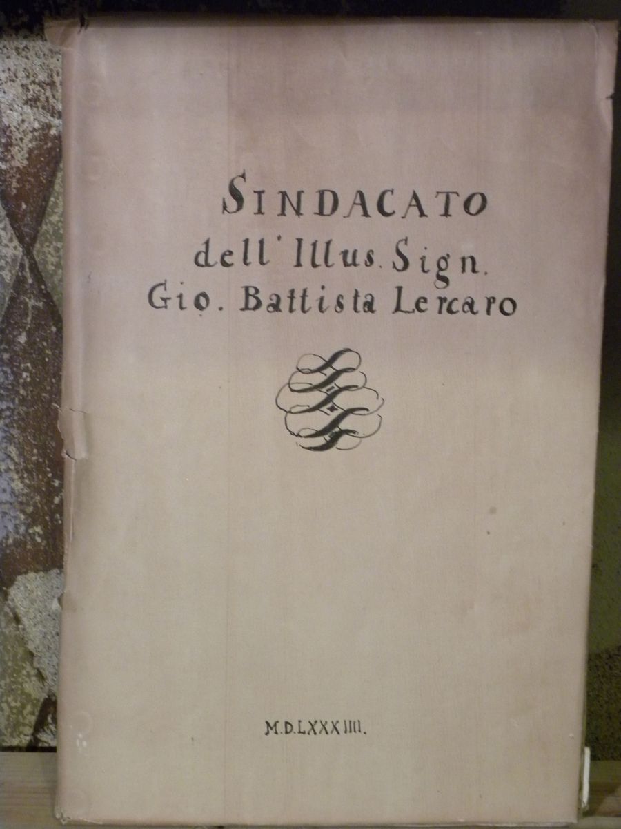 Stefano De Benedettinarratione del Sindicato Dell'illus.sign.gio.battista Lercaro,nel Suo Governo...
