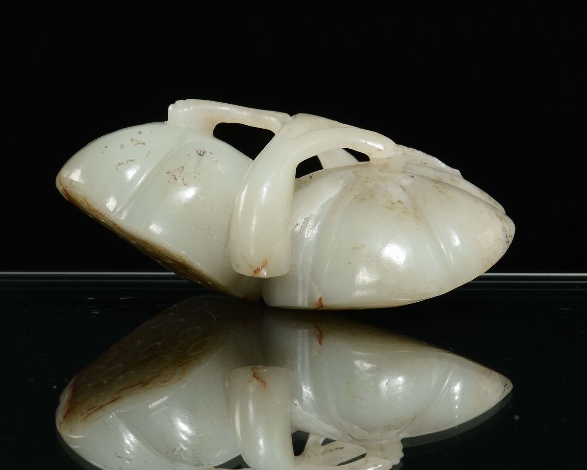 Gruppo in Giada Celadon Scolpita a Guisa di Pomodori, Cina, Dinastia Qing, XIX Secolo