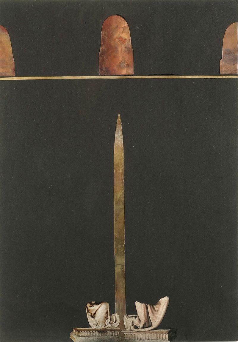 Piergiorgio Colombara (1948) Collage 2005  - Auction Second half-20th Century Ligurian Masters - I - Cambi Casa d'Aste