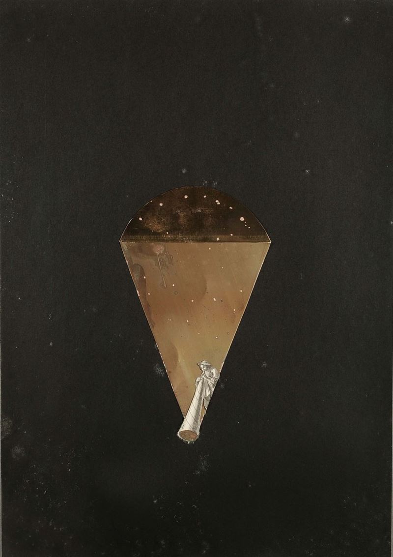 Piergiorgio Colombara (1948) Collage  - Auction Second half-20th Century Ligurian Masters - I - Cambi Casa d'Aste