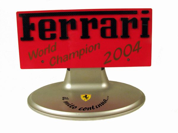 2004 CHAMPIONSHIP – GIFT TO THE F1 TEAM