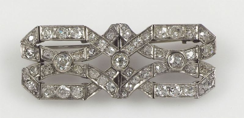 Spilla con diamanti  - Auction Antique and Old Masters - I - Cambi Casa d'Aste