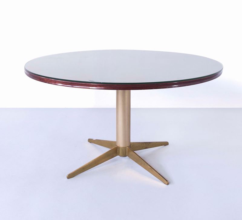 Tavolino con piano regolabile in altezza e base in ottone  - Auction Design - IV - Cambi Casa d'Aste