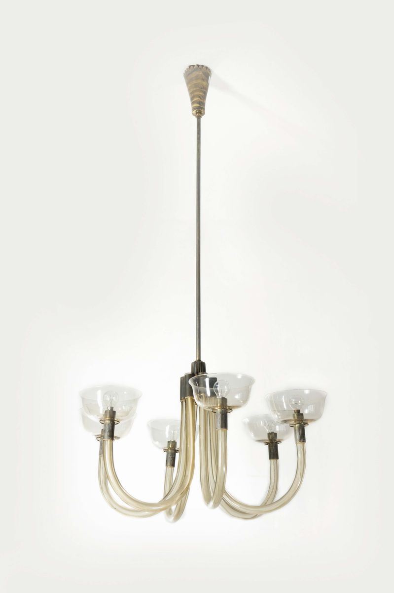 Carlo Scarpa Lampadario mod. 5323 A6  - Asta Design - II - Cambi Casa d'Aste