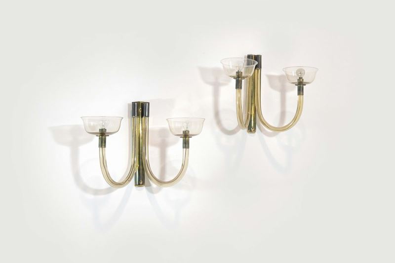 Carlo Scarpa Due applique  mod. 5323  - Asta Design - II - Cambi Casa d'Aste