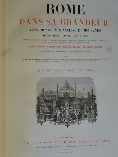 Figurato - Romarome Dans Sa Grandeur Vues,monuments Anciens Et Modernes Description,histoire,inst...