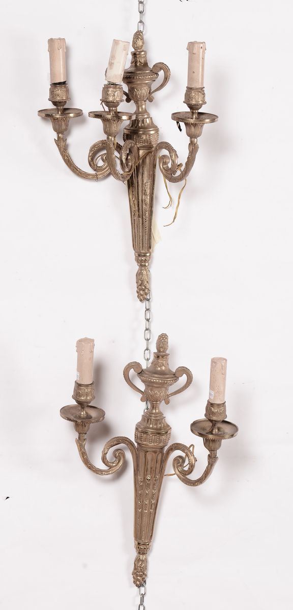 Due applique in metallo dorato  - Asta Antiquariato e Dipinti Antichi - I - Cambi Casa d'Aste