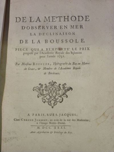 Pierre Bouguerde la Methode D'observer En Mer la Declinaison De la Boussole..
