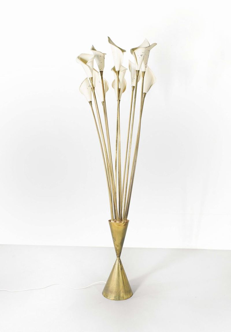 Angelo Lelii Lampada da terra Calla  - Asta Design - II - Cambi Casa d'Aste