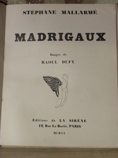 Raoul Dufy - Stephane Mallarmémadrigaux