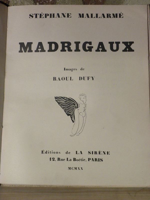 Raoul Dufy - Stephane Mallarmé Madrigaux