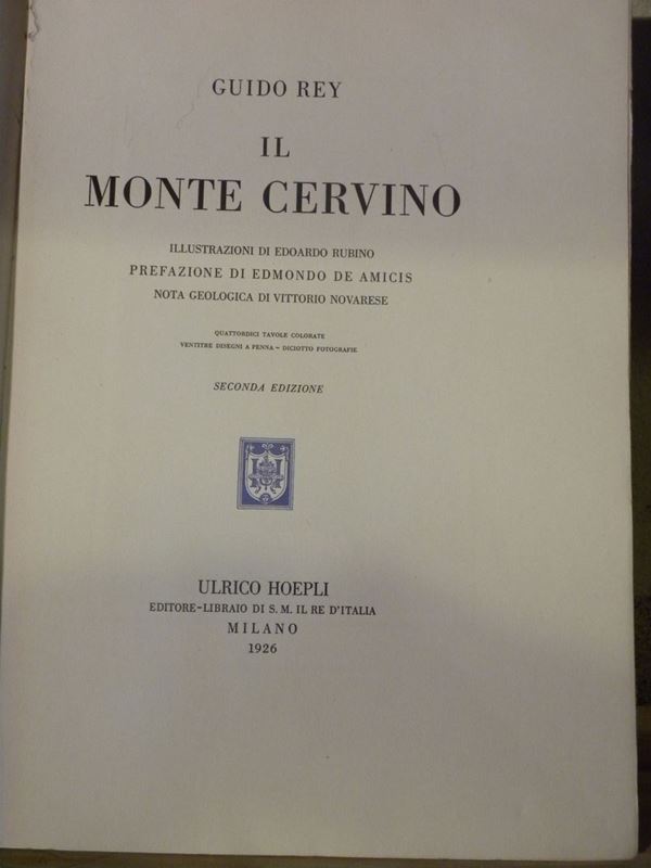 Guido Rey Il Monte Cervino