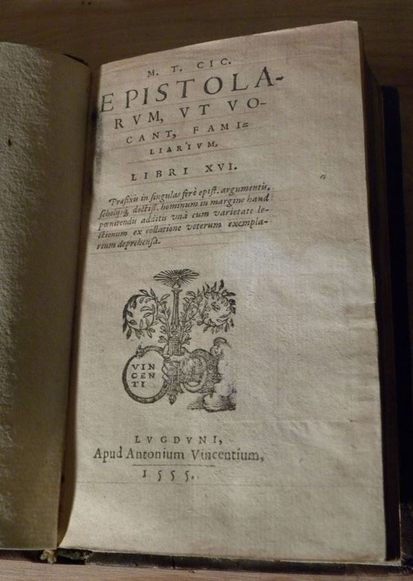 Marco Tullio Cicerone Epistolarum,ut vocant,familiarium,libri XVI..
