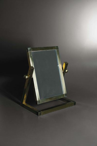 Specchiera da Tavolo in Ottone Lucido