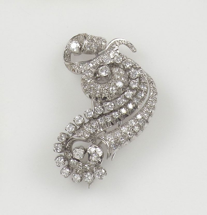 Clips con diamanti. Anni '30  - Auction Antique and Old Masters - I - Cambi Casa d'Aste