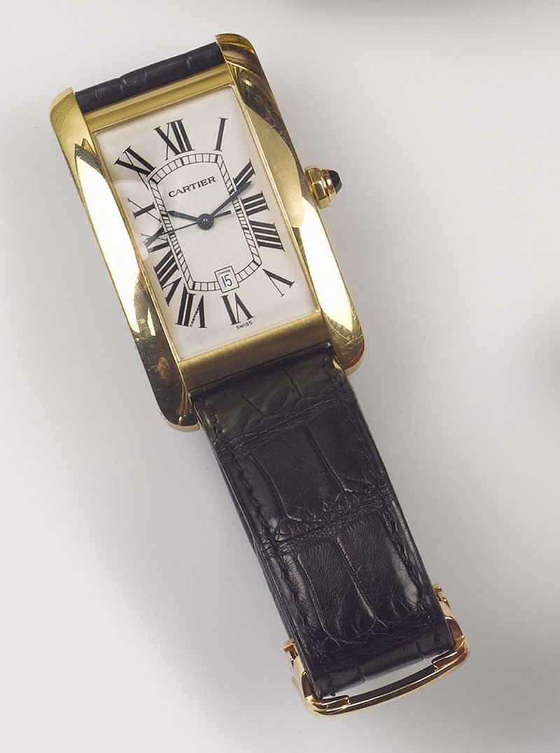 Cartier Tank Américaine Large,  orologio da polso  - Asta Fine Jewels - II - Cambi Casa d'Aste