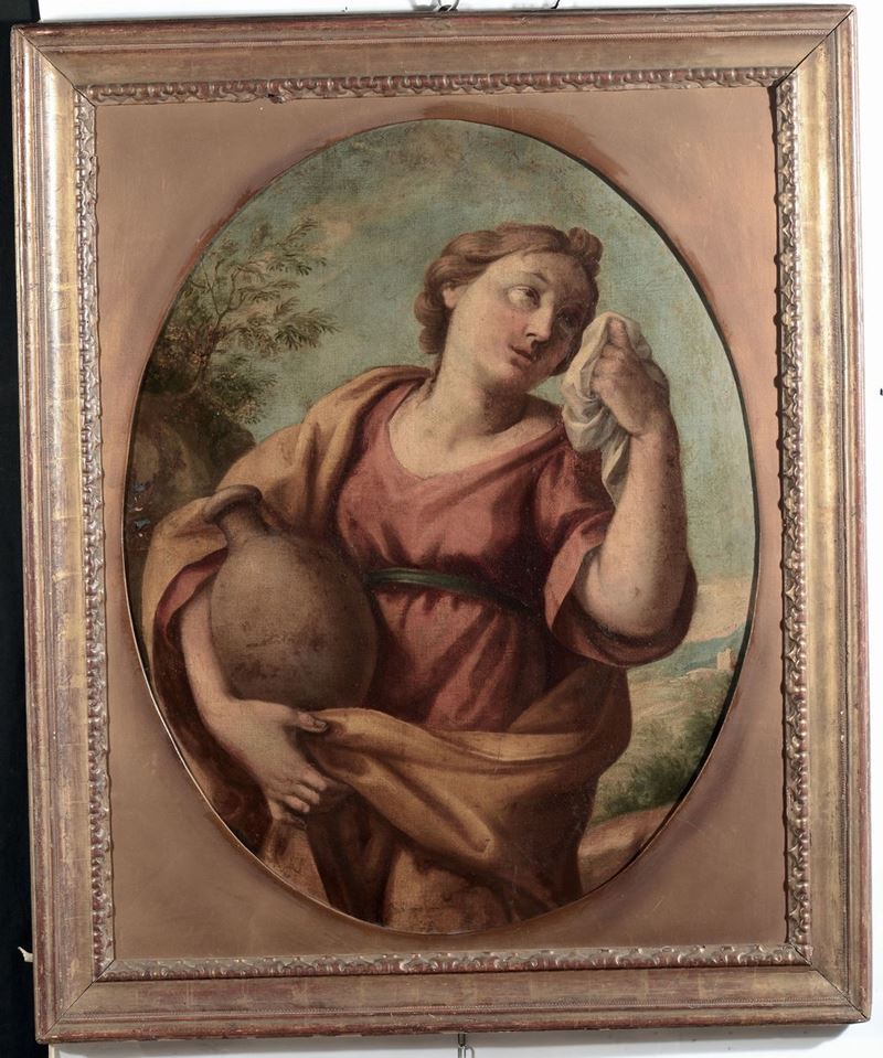 Scuola del XVIII secolo Donna con brocca  - Asta Antiquariato e Dipinti Antichi - I - Cambi Casa d'Aste