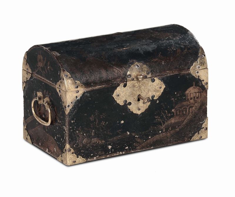 Cofanetto laccato a chinoiseire  - Auction Antique and Old Masters - I - Cambi Casa d'Aste